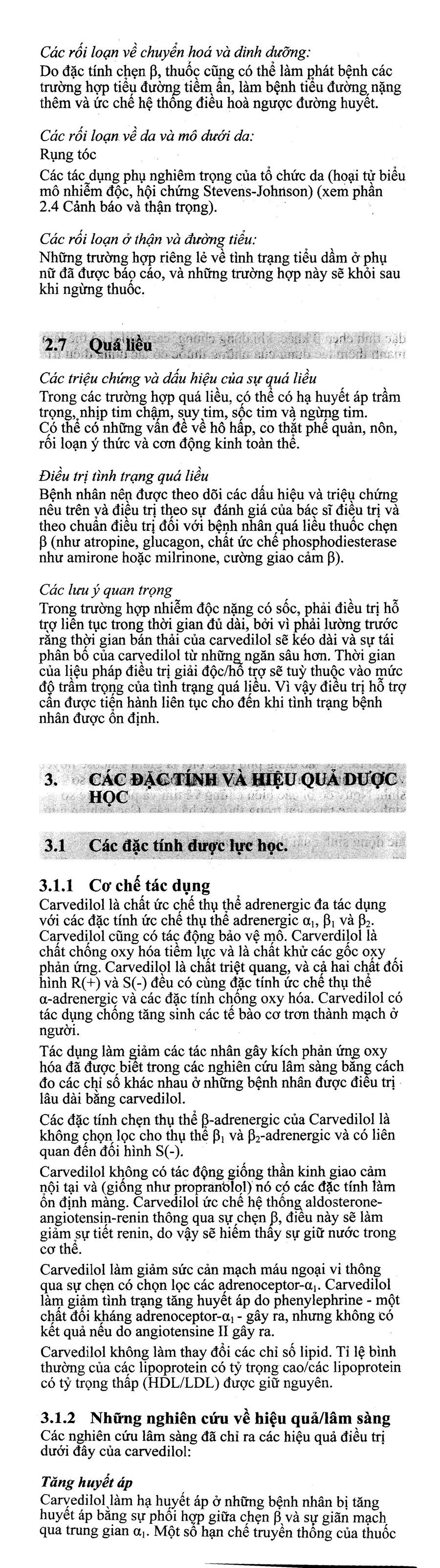 Dilatrend 12.5mg trị tăng huyết áp, suy tim (3 vỉ x 10 viên) - 13